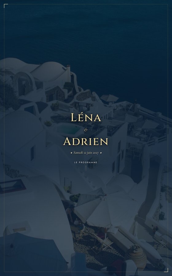 电子婚礼请柬 Brise Marine，Méditerranéen 系列