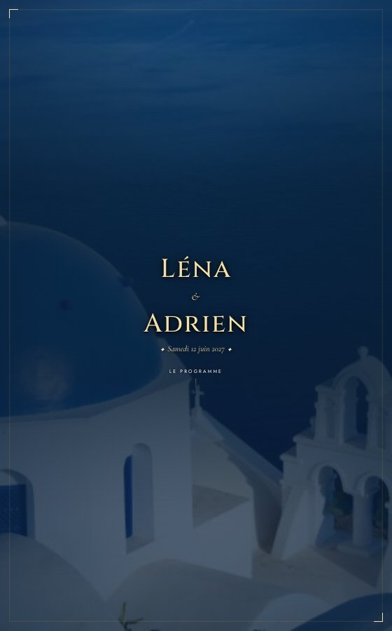 电子婚礼请柬 Caldeira，Méditerranéen 系列