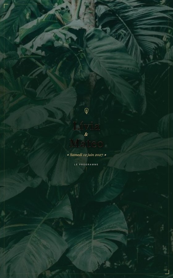 电子婚礼请柬 Copacabana，Rio Tropical 系列