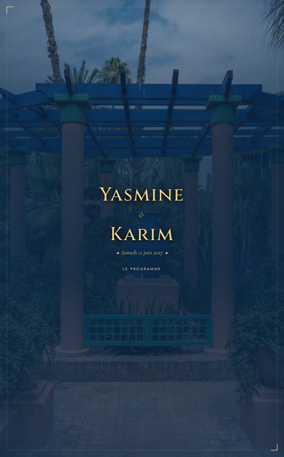 电子婚礼请柬 Palmeraie，Marrakech 系列