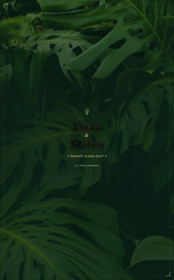 电子婚礼请柬 Soleil De Rio，Rio Tropical 系列